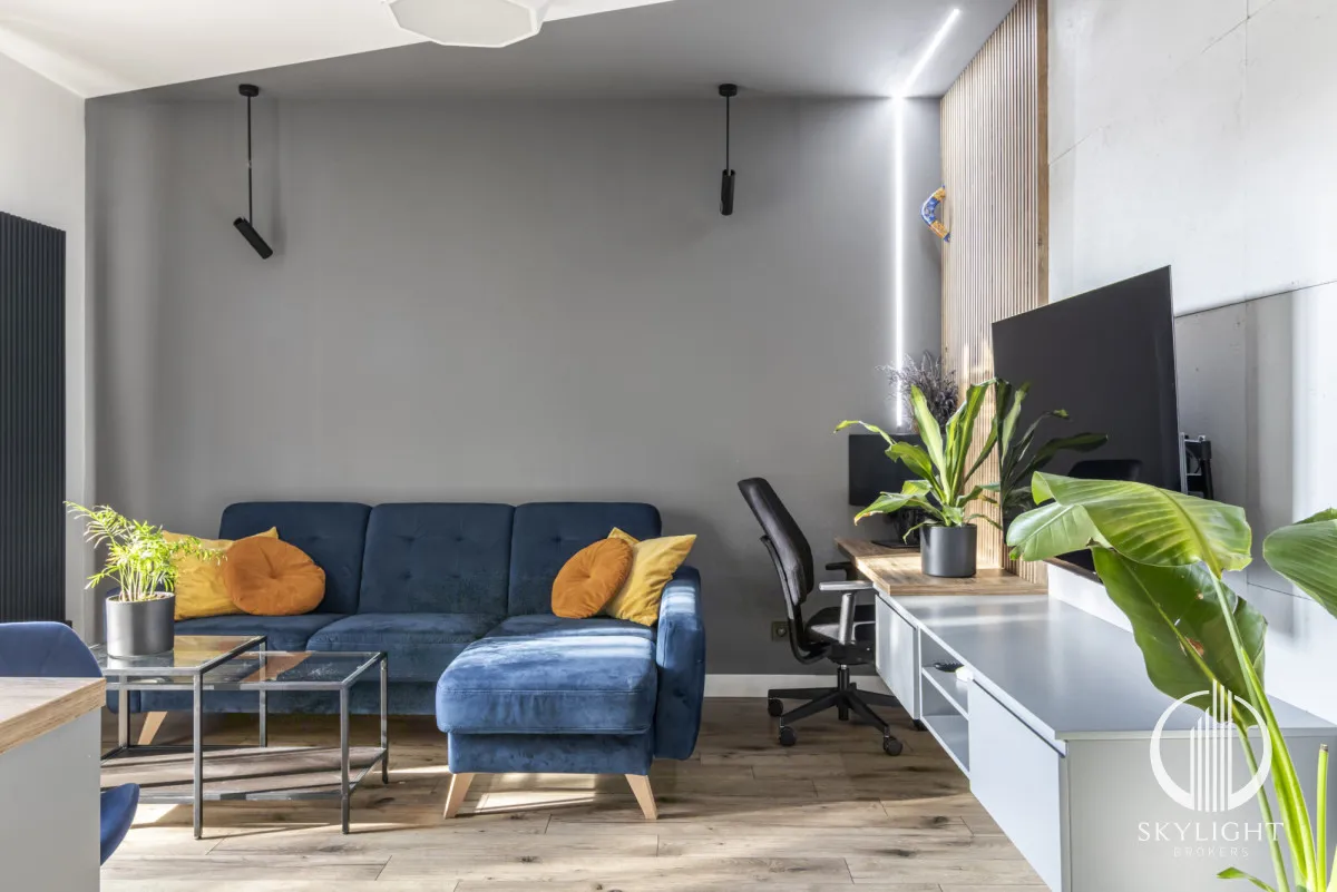 Eskluzywne dwa pokoje z 60 m2 ogrodem