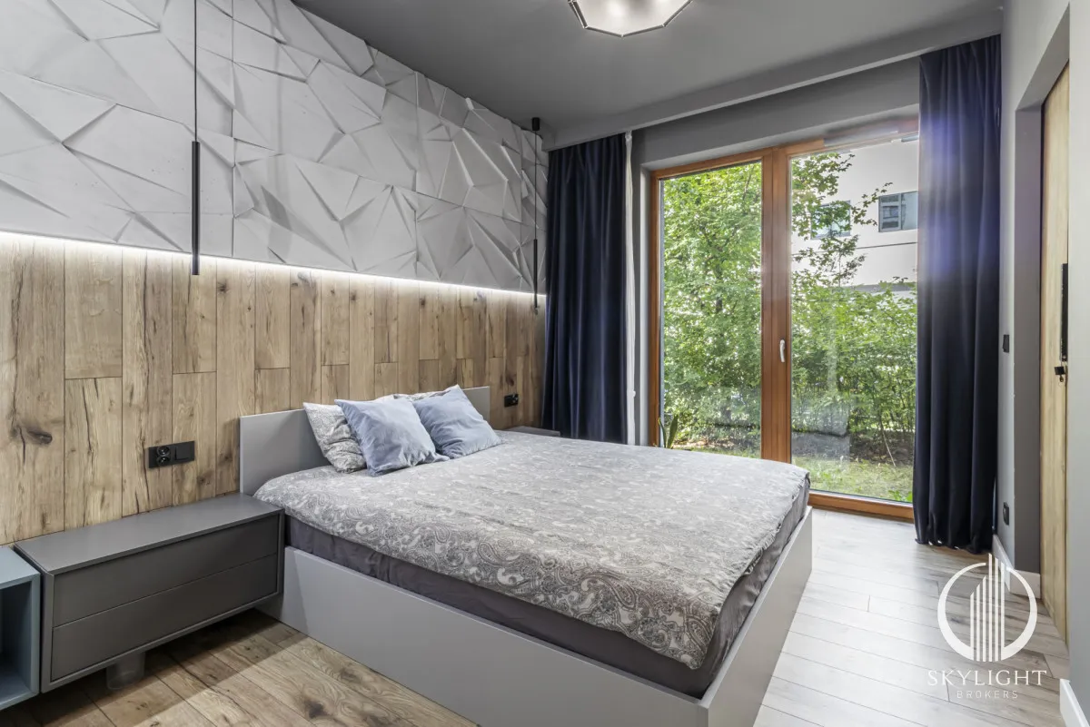 Eskluzywne dwa pokoje z 60 m2 ogrodem