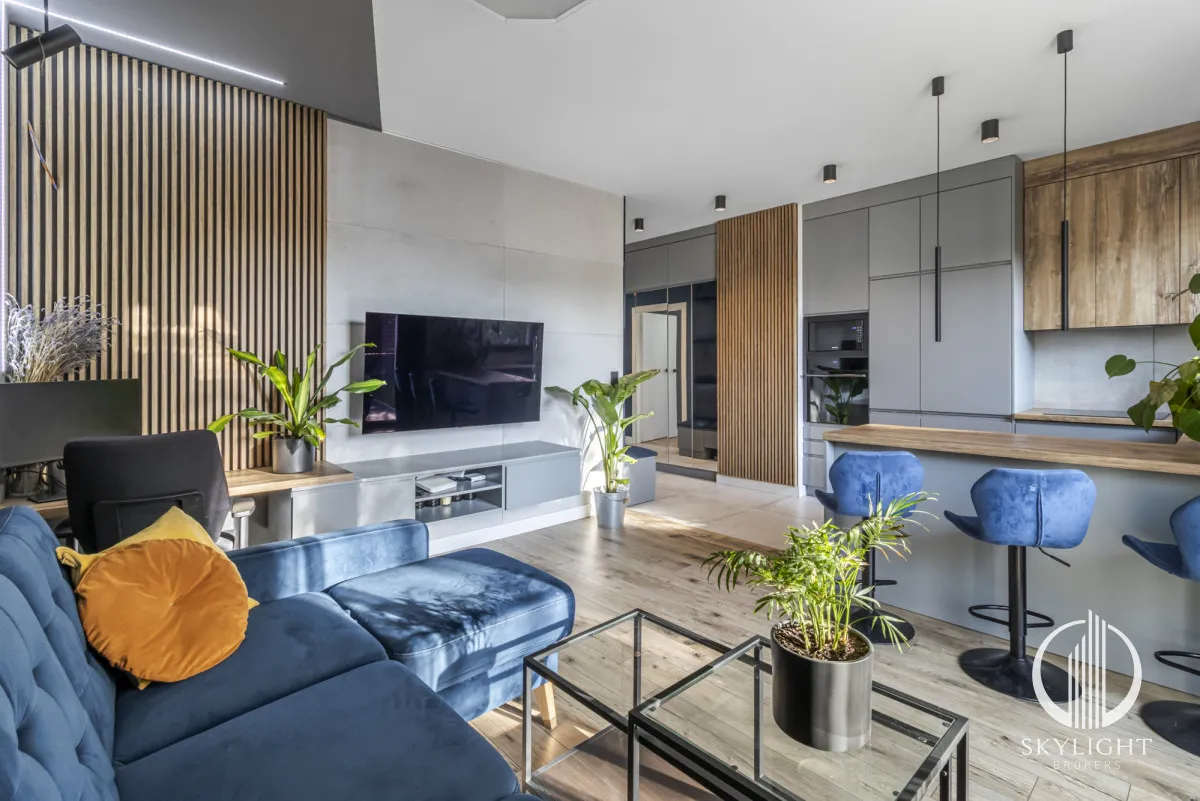 Eskluzywne dwa pokoje z&nbsp;60 m2 ogrodem