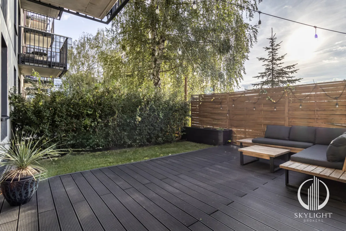 Eskluzywne dwa pokoje z&nbsp;60 m2 ogrodem